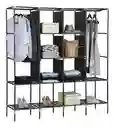 Closet Ropero De 4 Módulos Armario Armable Color Negro
