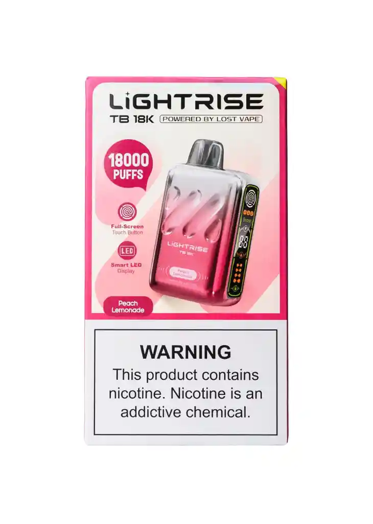 Vape Lightrise Waka 18.000 Puffs Peach Lemonade