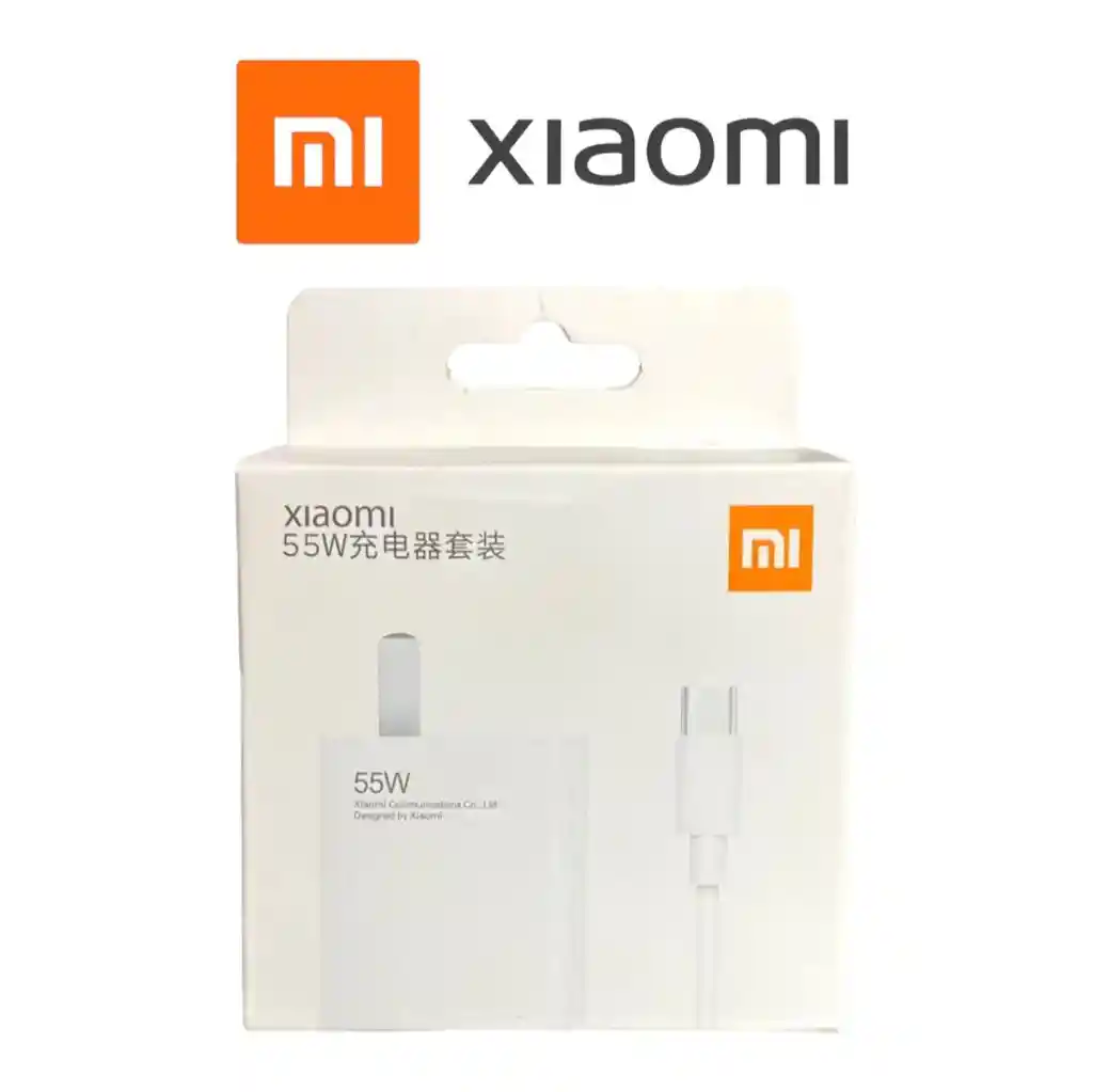 Cargador Xiaomi Gan 55w Carga Rápida