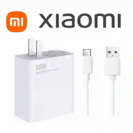 Cargador Xiaomi Gan 55w Carga Rápida