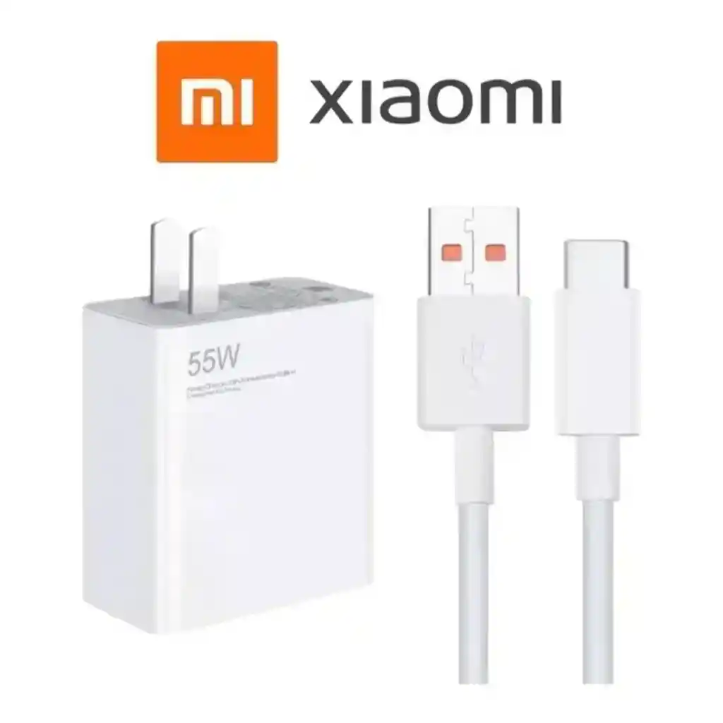 Cargador Xiaomi Gan 55w Carga Rápida