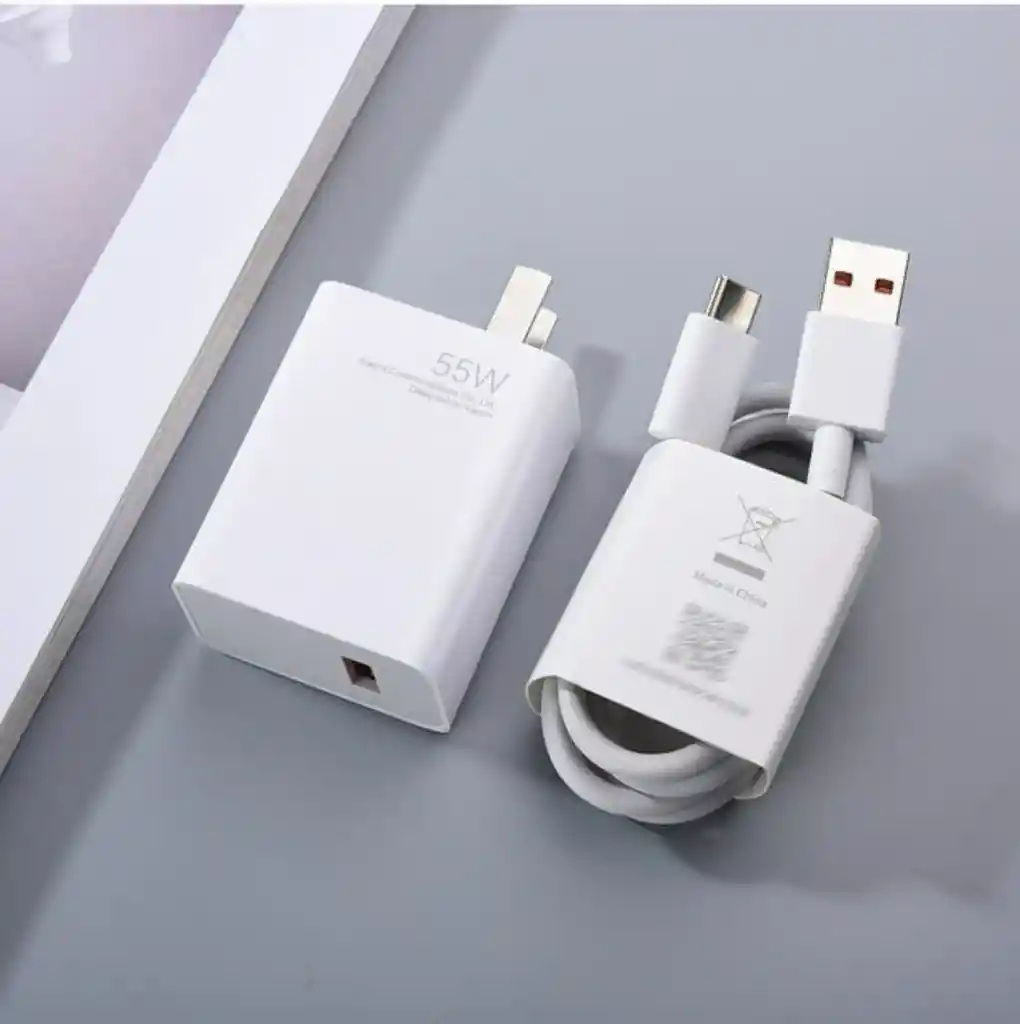 Cargador Xiaomi Gan 55w Carga Rápida