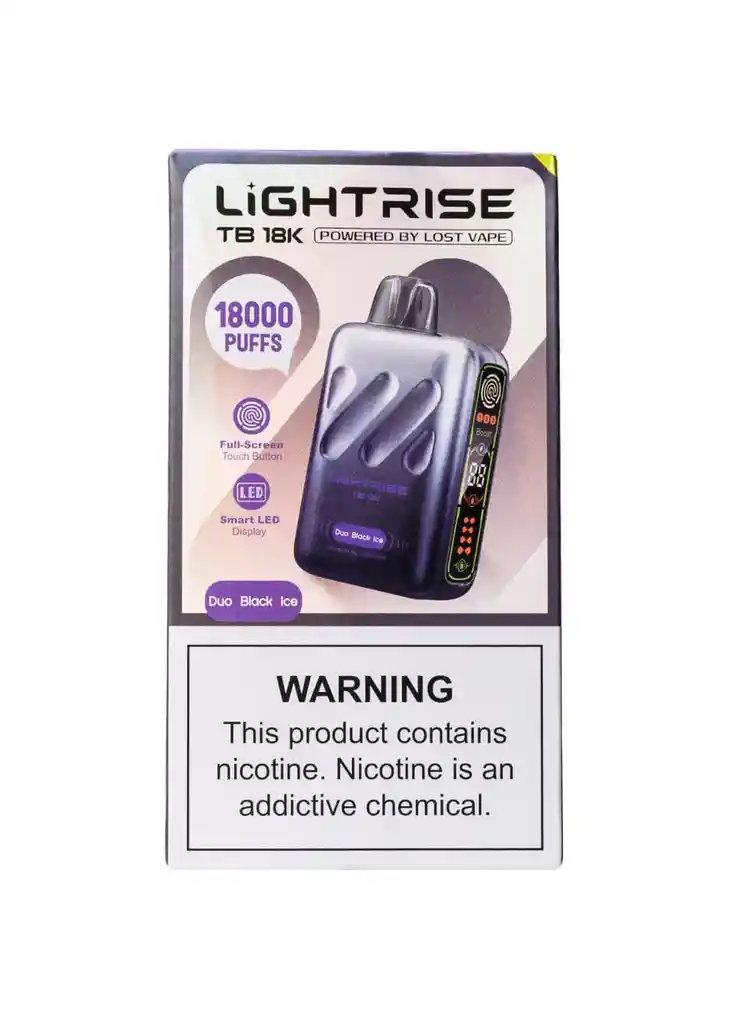 Vaper Lightrise Waka Duo Black Ice 18.000 Puffs