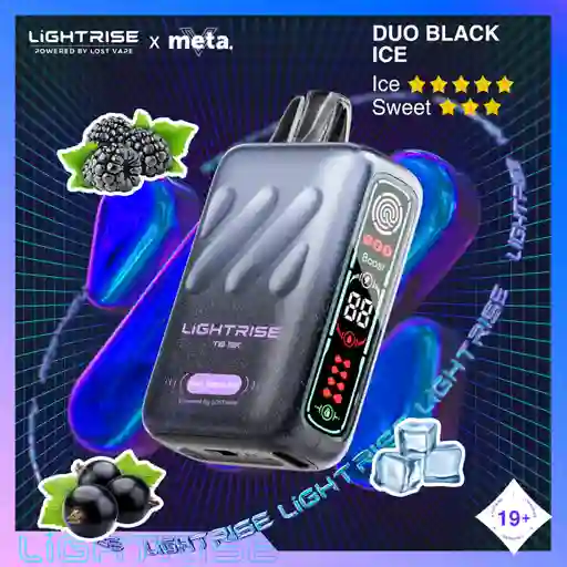 Vaper Lightrise Waka Duo Black Ice 18.000 Puffs