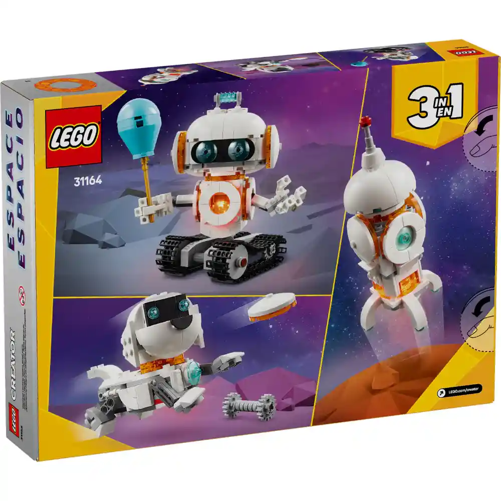 Juego De Construcción Lego 281 Piezas Robot Espacial Niños