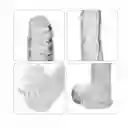 Dildo Encantador Jelly Transparente 18,5 Cm