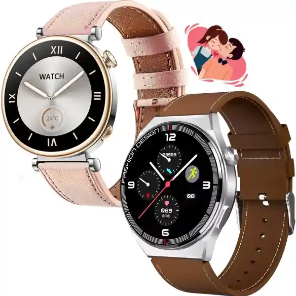 Combo Smartwatch Para Pareja Gtide Y Mobula Original