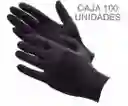 Guantes De Nitrilo Negro Caja 100 Unidades Talla S