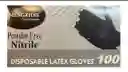 Guantes De Nitrilo Negro Caja 100 Unidades Talla S