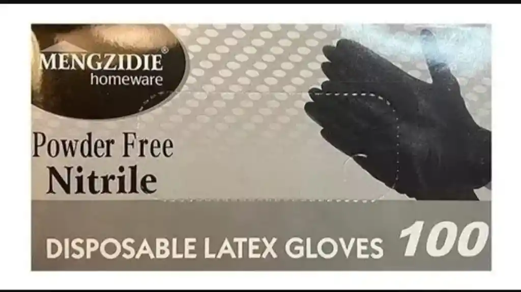 Guantes De Nitrilo Negro Caja 100 Unidades Talla S