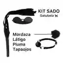 Kit Sadomasoquista 4 Piezas Color Negro