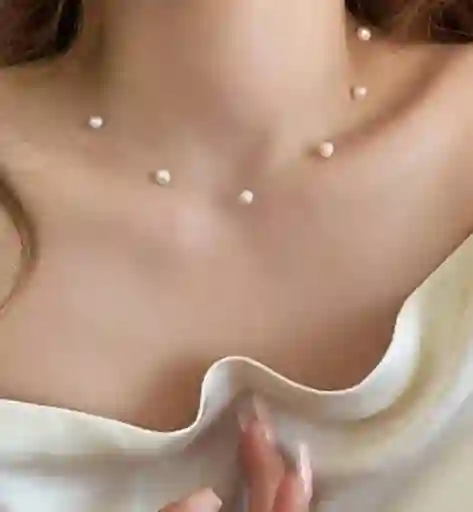 Hilo Invisible Con Perlas De Agua Dulce
