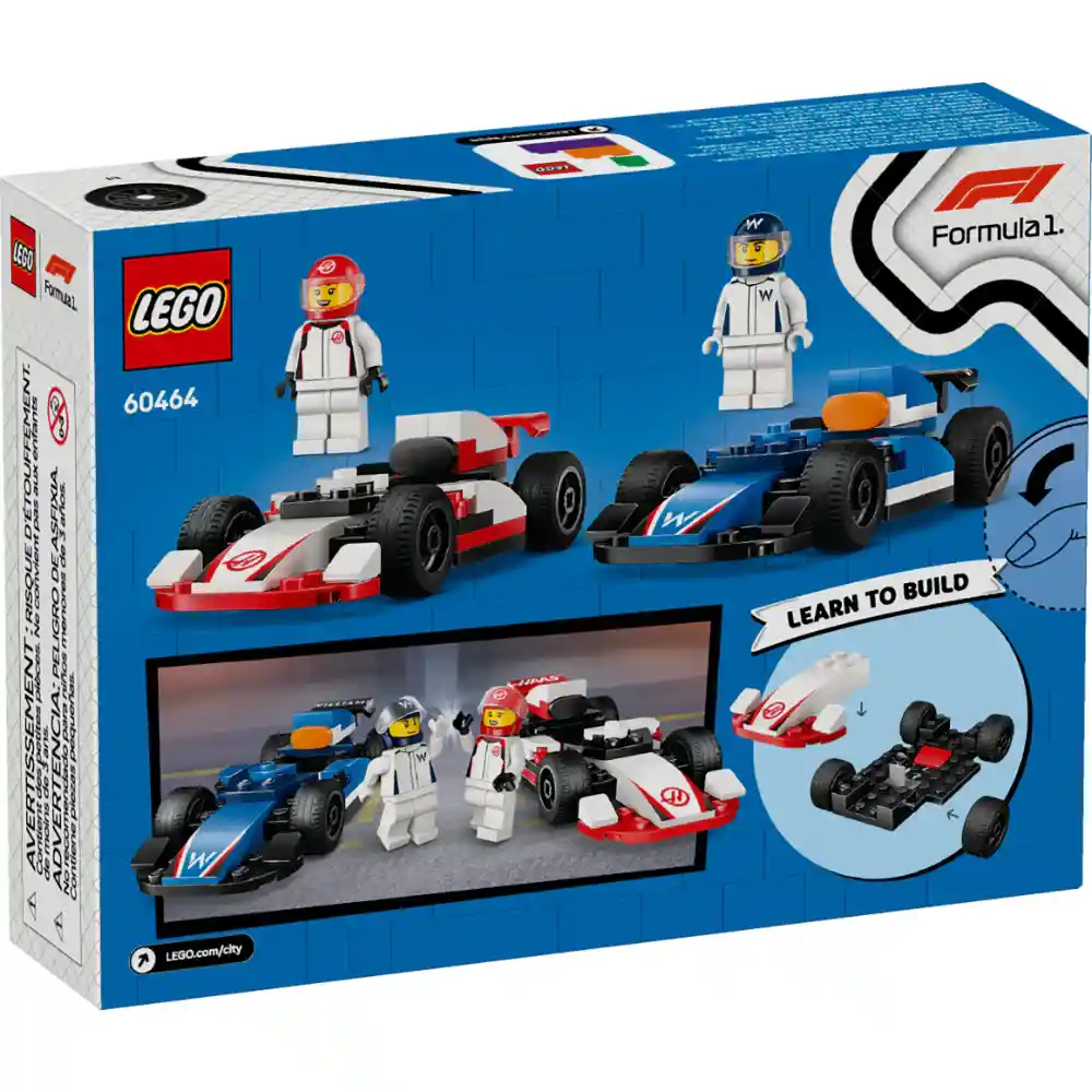 Juego De Construcción Lego 92 Piezas Coches De F1 Para Niños