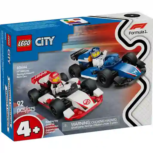 Juego De Construcción Lego 92 Piezas Coches De F1 Para Niños