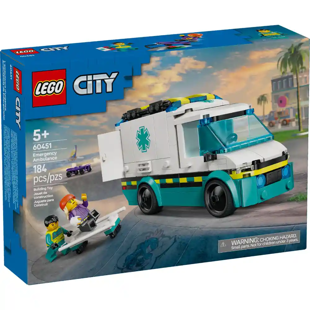 Juego De Construcción Lego 184 Ambulancia Para Niños