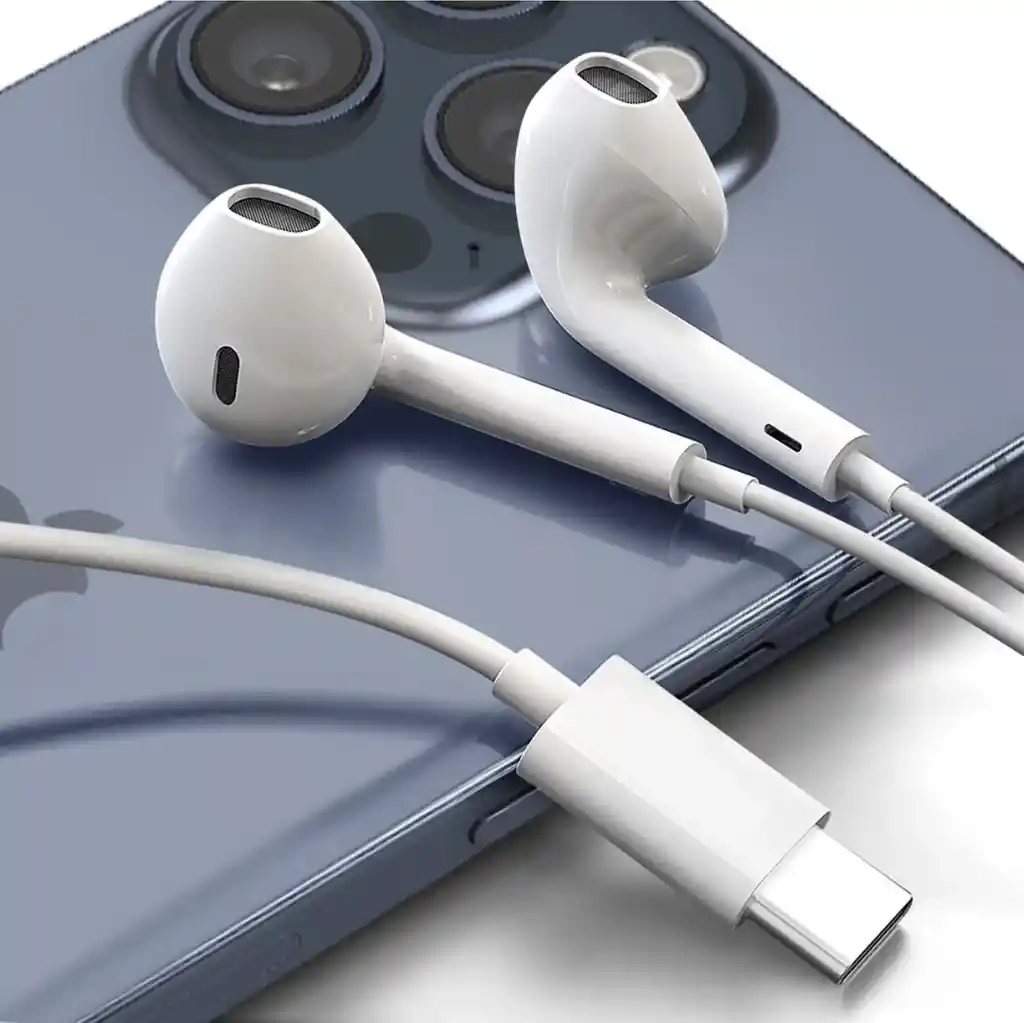 Earpods Audífonos Iphone Tipo C Iphone 15, 16 Y Mas...