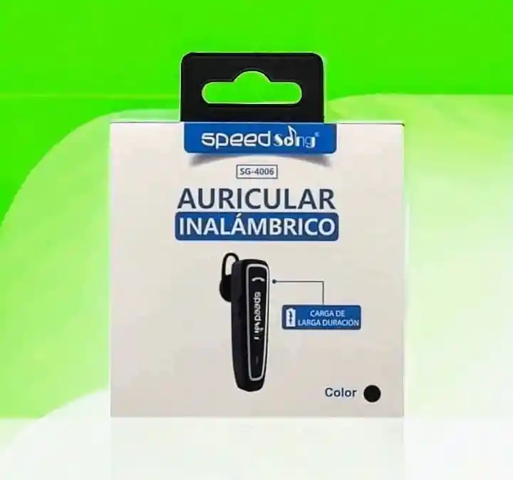 Bluetooth Auricular Inalambrico Speed Song Sg-4006