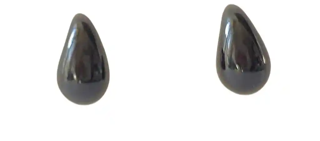 Topo Tipo Gota Pequeña Perlada Negro