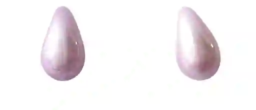Topo Tipo Gota Pequeña Perlada Rosa Baby