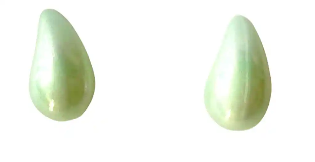 Topo Tipo Gota Pequeña Perlada Verde