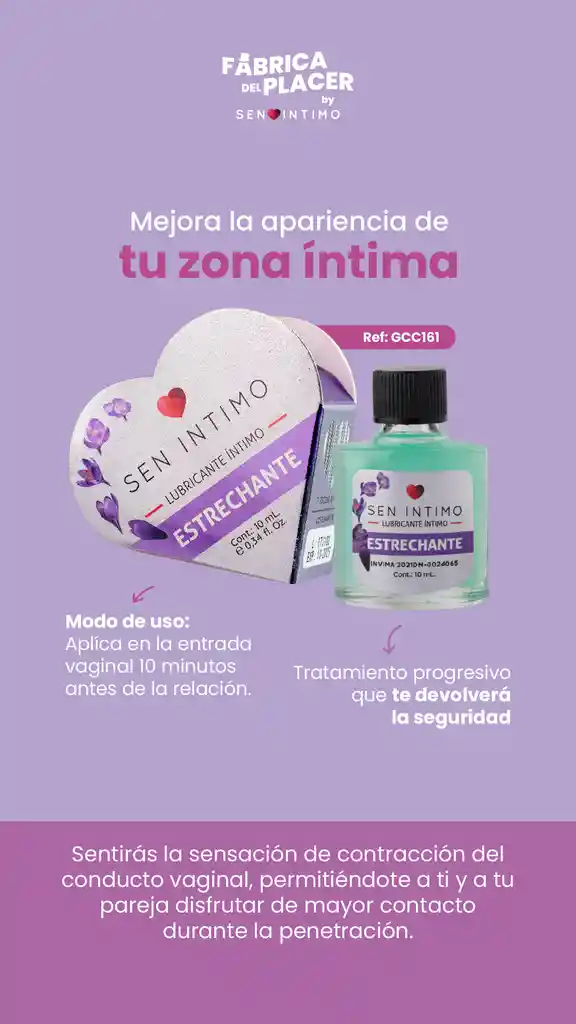 Lubricante Estrechante 10ml