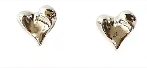 Topo Corazon Liso Chunky Plateado