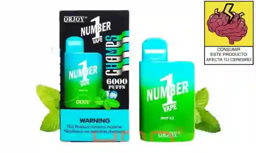 Vapeador Number 1 6000 Puffs Mint Ice