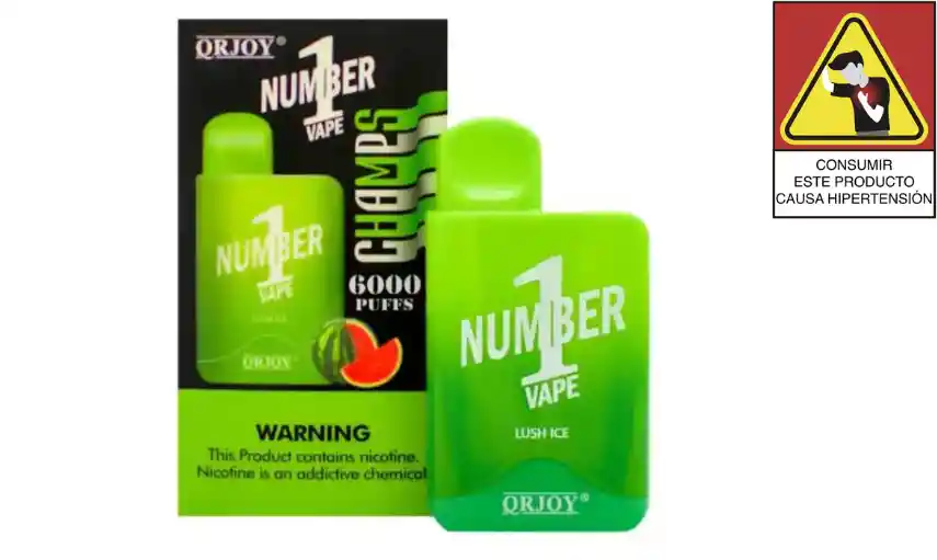 Vapeador Number 1 6000 Puffs Lush Ice