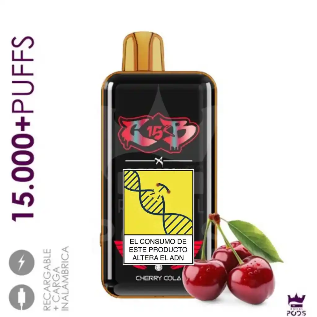 Vapeador Chris Brown 15.000 Puffs Cherry Cola