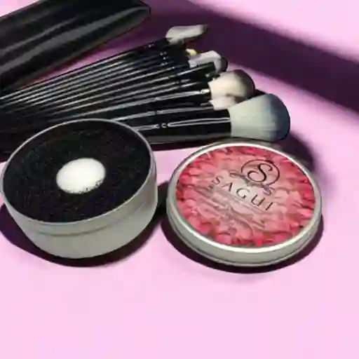 Limpiador Brochas De Maquillaje Sagui En Seco 3 Segundos