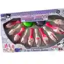 Juego De Bolos Césped De 12 Pines De Hello Kitty
