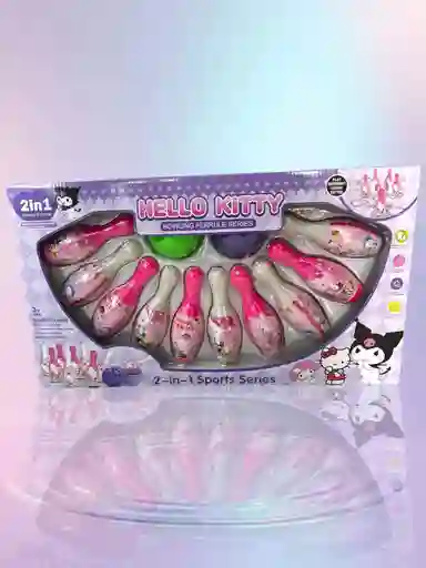 Juego De Bolos Césped De 12 Pines De Hello Kitty