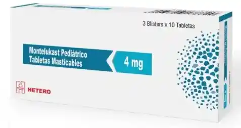Montelukas 4 Mg Pediatrico Tabletas Masticables Caja