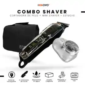 Afeitadora Eléctrica Inalámbrica + Mini Shaver De Regalo + Estuche De Viaje