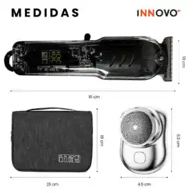 Afeitadora Eléctrica Inalámbrica + Mini Shaver De Regalo + Estuche De Viaje