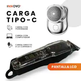 Afeitadora Eléctrica Inalámbrica + Mini Shaver De Regalo + Estuche De Viaje