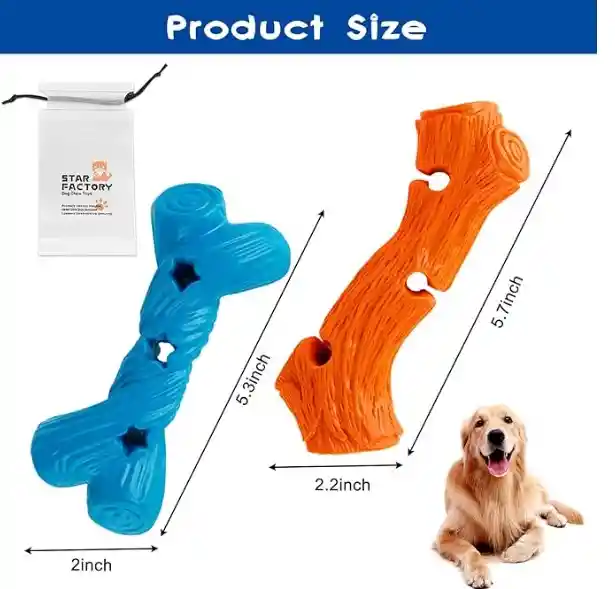Juguete Hueso De Goma Resistente Para Perros Medianos Y Grandes