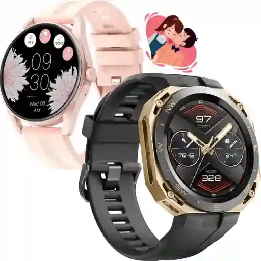 Combo Smartwatch Para Pareja R3 + Wo Plus
