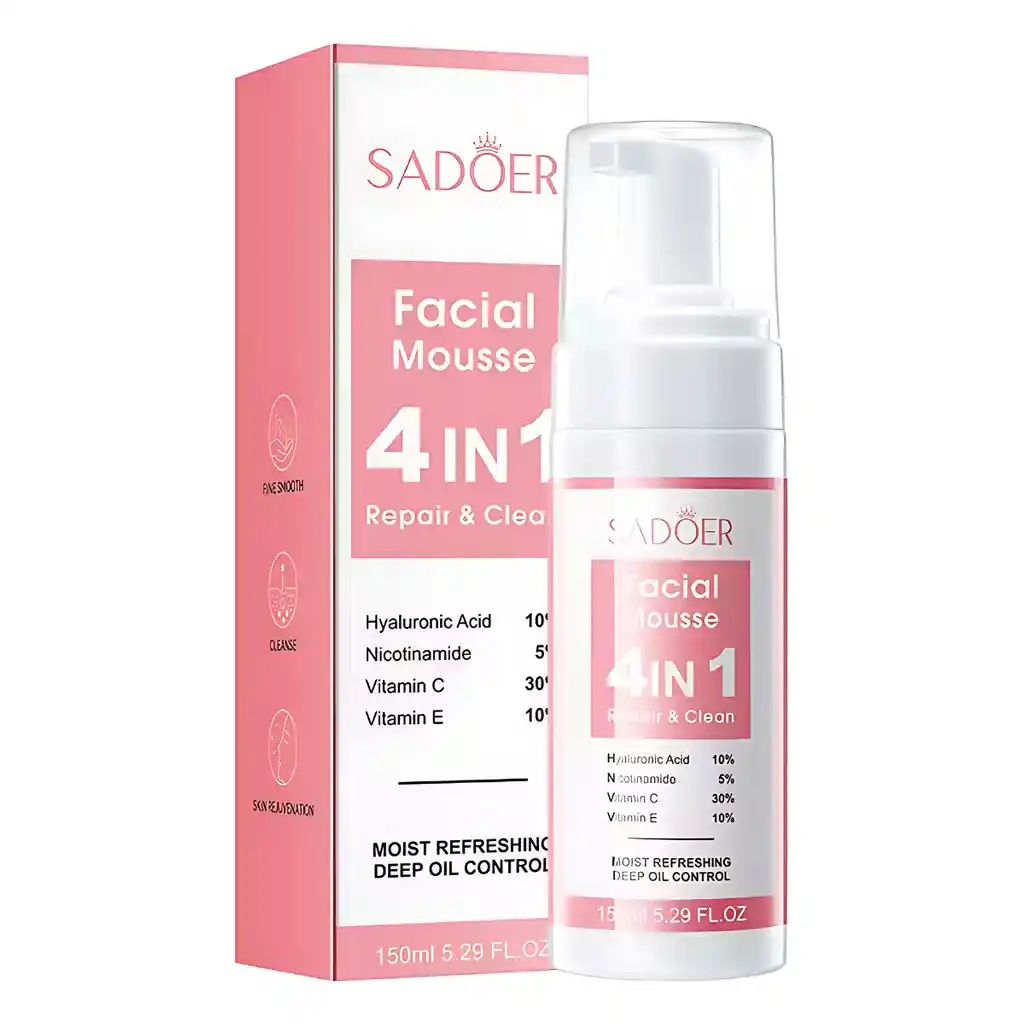 Espuma Limpiadora Facial 4 En 1 Sadoer