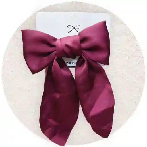 Moño Pinza Coquette - Vinotinto