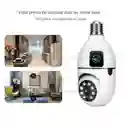 Cámara De Seguridad Bombillo Robot 2 Lentes Wifi 2.4 V380