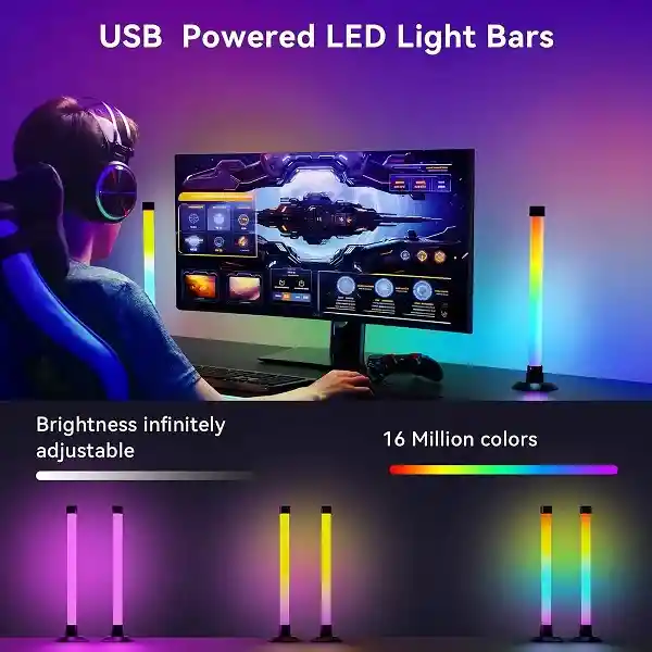 Barras De Luz Led Inteligente Barra De Luz Rgb Ic+rgb Y W