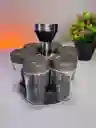 Set Giratorio De Condimentos Especias, 6 Recipientes
