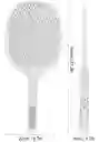 Raqueta Mosquitos Insectos Led Base Color Blanco 110v