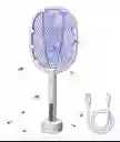 Raqueta Mosquitos Insectos Led Base Color Blanco 110v