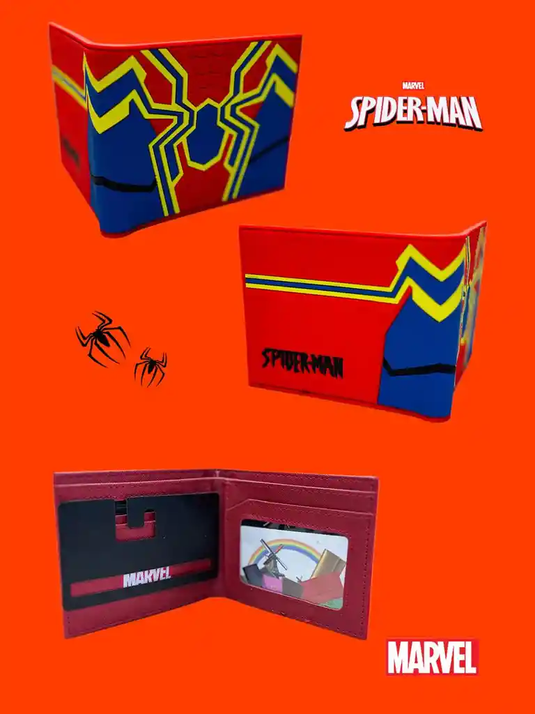 Billetera Cartera De Goma Spiderman