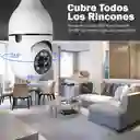 Cámara De Seguridad Wifi Bombillo Robotica Panoramica Ip 360°