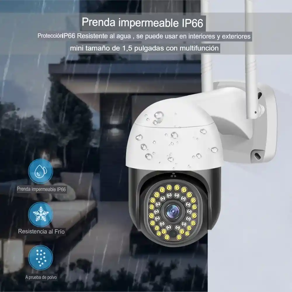 Cámara Seguridad Exterior Domo Ptz Wifi 1080p Infrarroja Q80