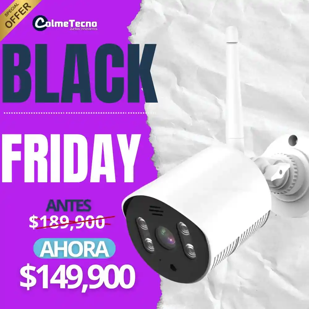 Cámara Seguridad Wifi Exterior 3mp 1080p Tipo Bala Alexa Q22
