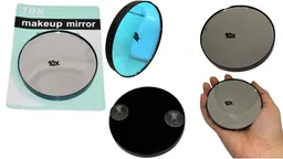 Espejo 10x Que Aumenta El Tamaño Portatil Maquillaje Belleza